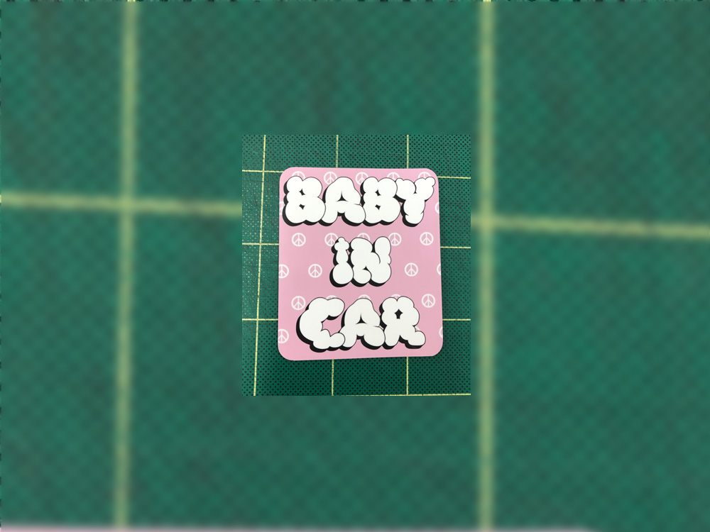 babyincarマグネットシート