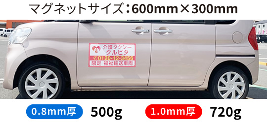 マグネットの重さ600mm